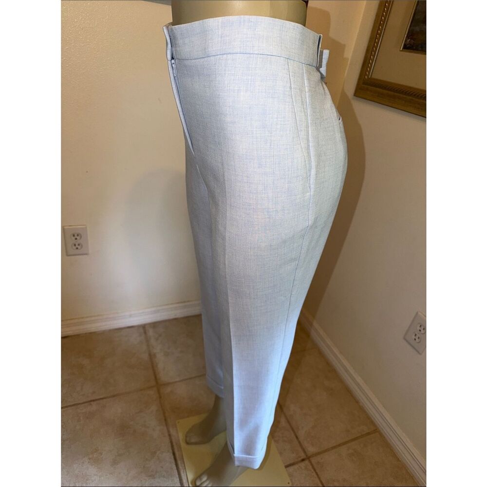 NWT Ann Taylor “The Ankle” Light Blue Heathered Pants - Size 8 - Picture 7 of 13